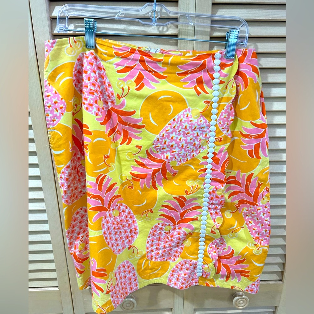 Vintage Pineapple print 🍍🍍Lilly Pulitzer skirt. Size 12